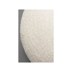 KARE Design Pouf Pebble Boucle Blanc ^ Tabouret & Pouf