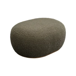 KARE Design Pouf Pebble Boucle 81cm Vert ^ Tabouret & Pouf