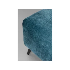 KARE Design Repose-pieds Nia Velours Bleu ^ Tabouret & Pouf