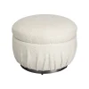 KARE Design Repose-pieds Nube Boucle Crème ^ Tabouret & Pouf
