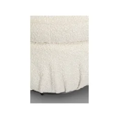 KARE Design Repose-pieds Nube Boucle Crème ^ Tabouret & Pouf