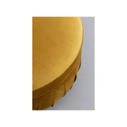 KARE Design Repose-pieds Nube Velours Jaune ^ Tabouret & Pouf