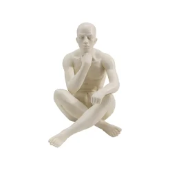 KARE Design Serre-livres Hommes Assis Blancs Set De 2 ^ Serrelivres