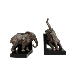 KARE Design Serre-livres éléphants 42cm Set De 2 ^ Serrelivres