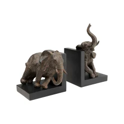 KARE Design Serre-livres éléphants 42cm Set De 2 ^ Serrelivres