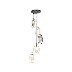 KARE Design Suspension Diamond Fever Noire 42cm ^ Lustre & Suspension