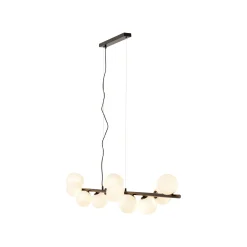 KARE Design Suspension Scala Balls Milky 150cm Noire ^ Lustre & Suspension