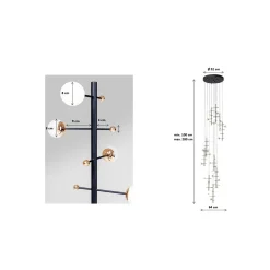 KARE Design Suspension Trapez 280cm ^ Lustre & Suspension