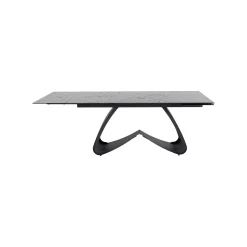 KARE Design Table à Rallonges Bellagio 180x95cm Noire ^ Table