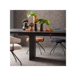 KARE Design Table à Rallonges Novel 180x90cm Noire ^ Table