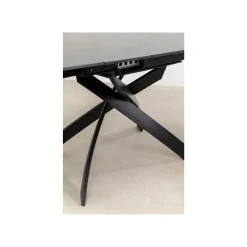 KARE Design Table à Rallonges Twist 180x90cm Noire ^ Table