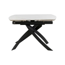KARE Design Table à Rallonges Twist 180x90cm Blanche ^ Table