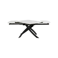 KARE Design Table à Rallonges Twist 180x90cm Blanche ^ Table