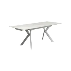 KARE Design Table à Rallonges Xenia 200x80cm Blanche ^ Table