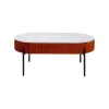 KARE Design Table Basse Coffre Ballabile Orange Effet Marbre Blanc ^ Table Basse