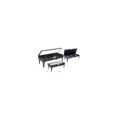 KARE Design Table Basse Collector 122x55cm Noire ^ Table Basse