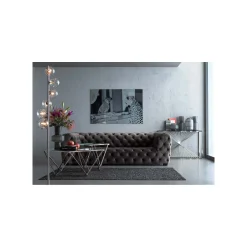 KARE Design Table Basse Cristallo 80x80cm Argentée ^ Table Basse