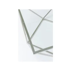 KARE Design Table Basse Cristallo 80x80cm Argentée ^ Table Basse
