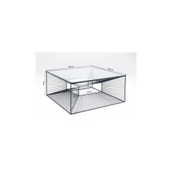 KARE Design Table Basse Dimension 80x80cm Noire ^ Table Basse
