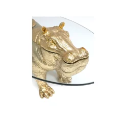 KARE Design Table Basse Hippopotame Doré ^ Table Basse