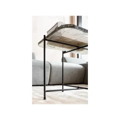 KARE Design Table Basse Ice 63x46cm Pieds Noirs ^ Table Basse
