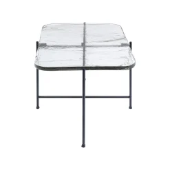 KARE Design Table Basse Ice 63x46cm Pieds Noirs ^ Table Basse