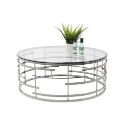 KARE Design Table Basse Jupiter 100cm Argentée ^ Table Basse