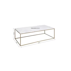 KARE Design Table Basse Key West 120x60cm Blanche ^ Table Basse