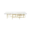 KARE Design Table Basse Meander 140x80cm Dorée ^ Table Basse