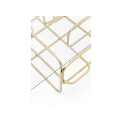 KARE Design Table Basse Meander 140x80cm Dorée ^ Table Basse