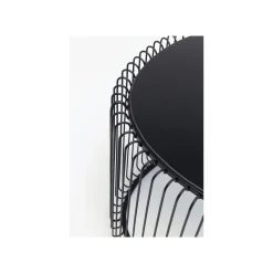 KARE Design Table Basse Ovale Wire 60x90cm Noire ^ Table Basse