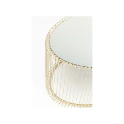 KARE Design Table Basse Ovale Wire 60x90cm Laiton ^ Table Basse
