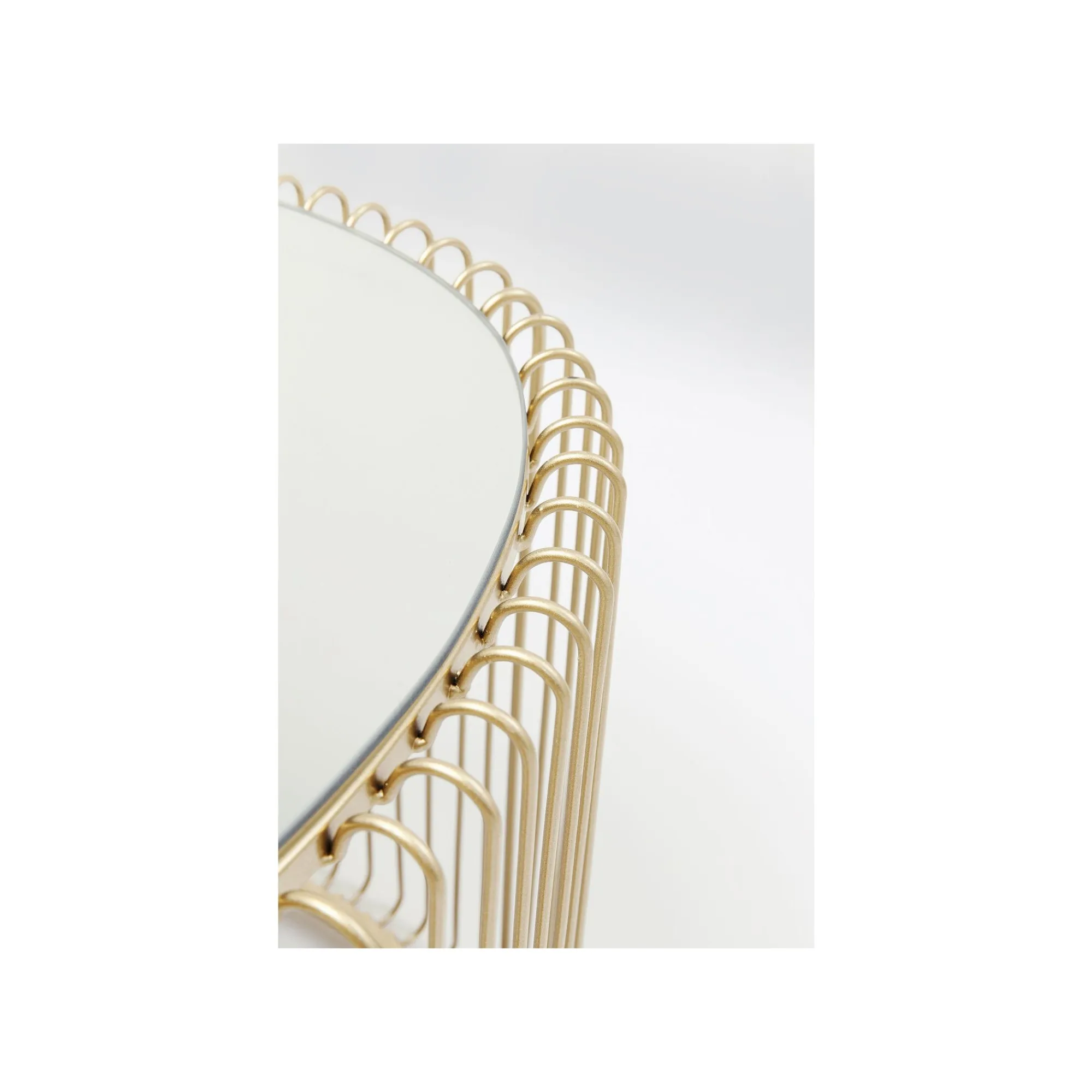 KARE Design Table Basse Ovale Wire 60x90cm Laiton ^ Table Basse
