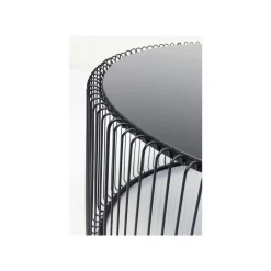 KARE Design Table Basse Ronde Wire 80cm Noire ^ Table Basse