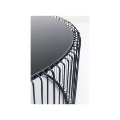 KARE Design Table Basse Ronde Wire 80cm Noire ^ Table Basse