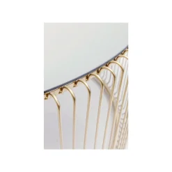KARE Design Table Basse Ronde Wire 80cm Laiton ^ Table Basse