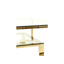 KARE Design Table Basse Rush 120x120cm Dorée ^ Table Basse
