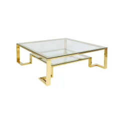 KARE Design Table Basse Rush 120x120cm Dorée ^ Table Basse