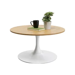 KARE Design Table Basse Schickeria Chêne Et Blanche 80cm ^ Table Basse