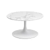 KARE Design Table Basse Schickeria Effet Marbre Blanc 80cm ^ Table Basse