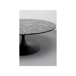 KARE Design Table Basse Schickeria Effet Marbre Noir 110cm ^ Table Basse