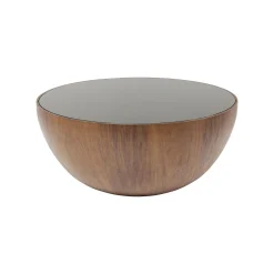 KARE Design Table Basse Tear Drops 80cm Noyer ^ Table Basse