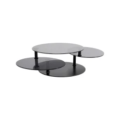 KARE Design Table Basse Twist Noire 90cm ^ Table Basse