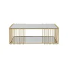 KARE Design Table Basse Wire Double 120x60cm Laiton ^ Table Basse