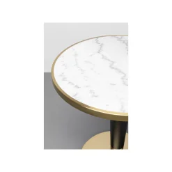 KARE Design Table Bistrot Amalia 70cm Marbre Blanc ^ Table