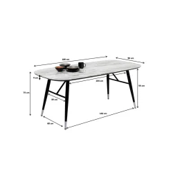 KARE Design Table Catania 180x90cm ^ Table