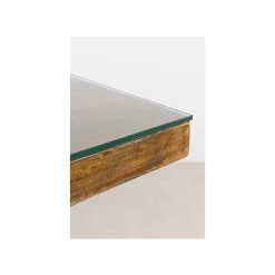KARE Design Table Conley Cross 180x90cm Pieds Laiton ^ Table