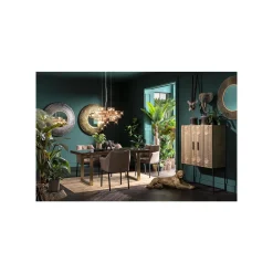 KARE Design Table Conley 180x90cm Pieds Laiton ^ Table
