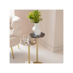 KARE Design Table D'appoint Agate Bleue 25cm ^ Table D'Appoint & De Chevet