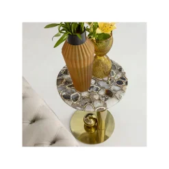 KARE Design Table D'appoint Agate Cut 46cm ^ Table D'Appoint & De Chevet